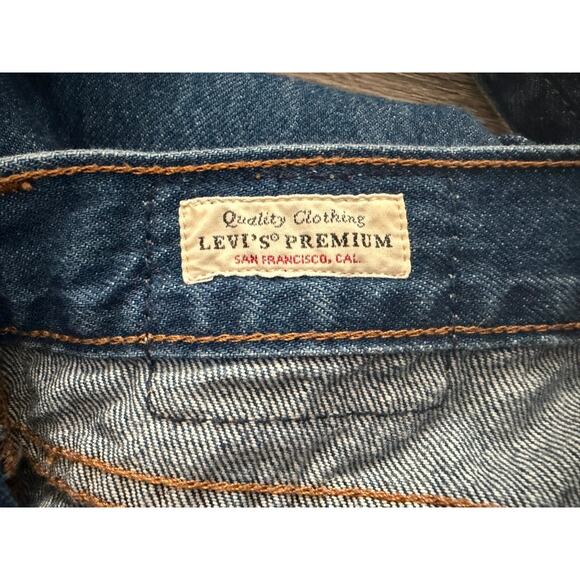 Levi's Womens Denim Bibs Straight Leg Jean Baggy Boyfriend Style Overalls Size S - Picture 6 of 12